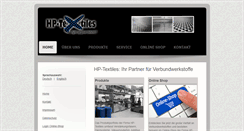 Desktop Screenshot of hp-textiles.de