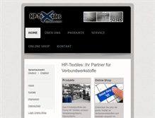 Tablet Screenshot of hp-textiles.de